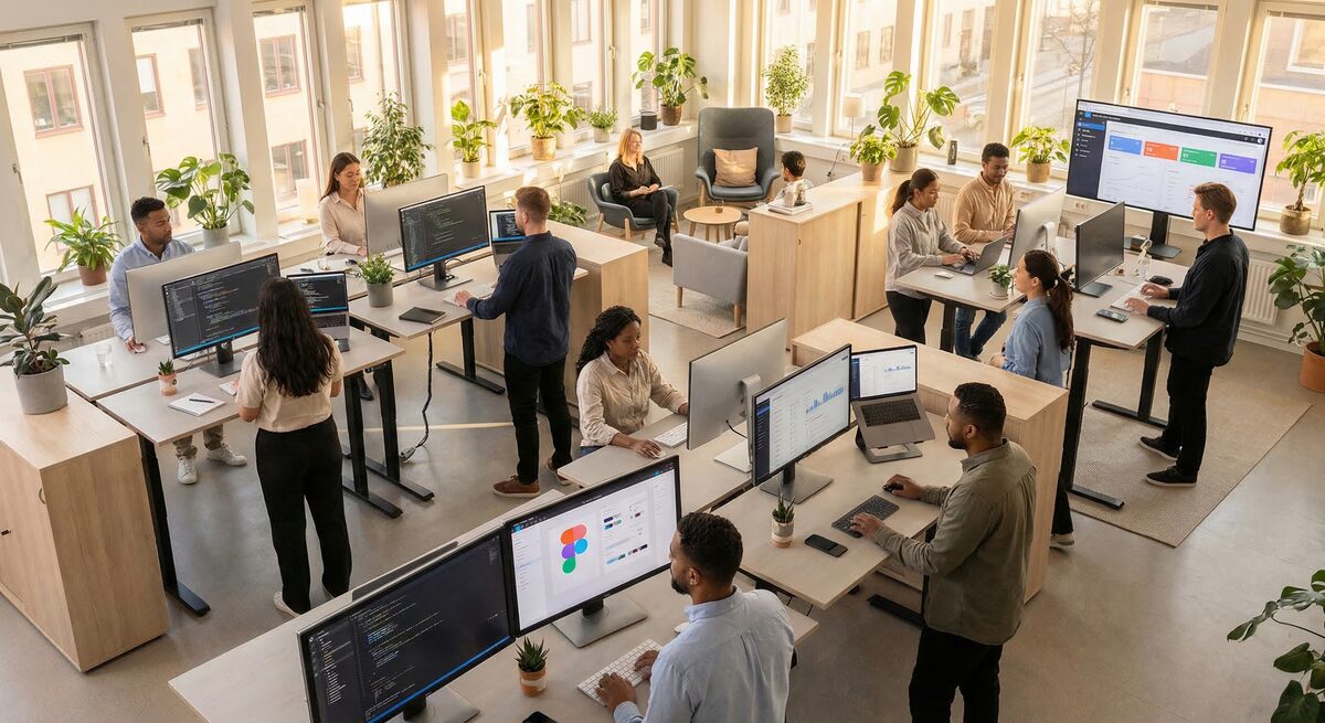 Shapp-teamet i Stockholm planerar digitala projekt